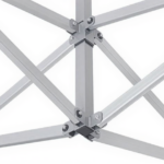 Faltpavillon, PVC feuersicher schwarz