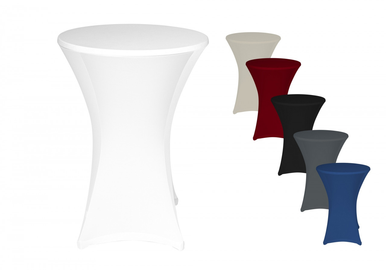 TexDeko Stretch Stehtischhusse für Bistrotisch @ 70-75 cm mieten