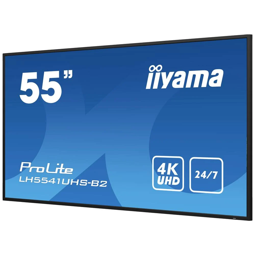 iiyama ProLite LH5541UHS-B2 55 Zoll Monitor 16:9 4K 24/7 IPS Display schwarz